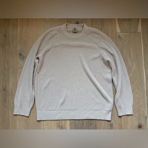 LL Bean 100% cotton knit lightweight sweater - XL